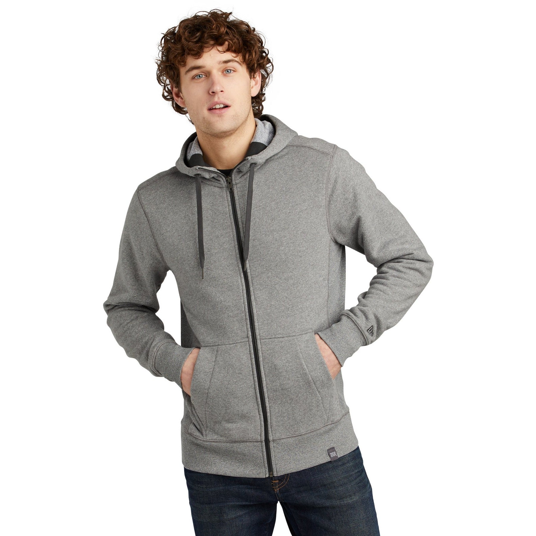 New Era-New Era ® French Terry Full-Zip Hoodie. NEA502-MedTech-4